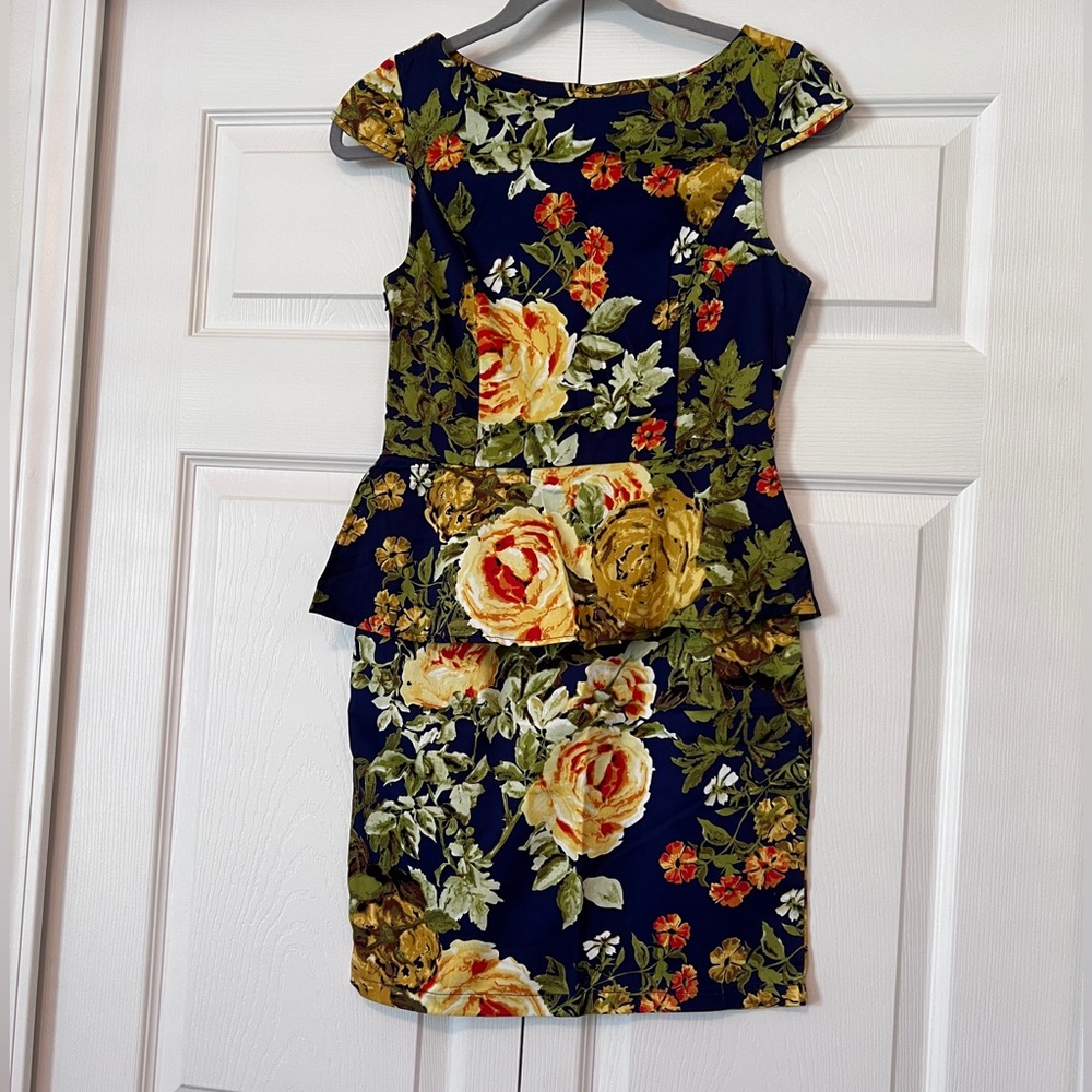 Ax Paris peplum floral dress